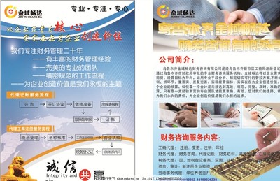 財(cái)務(wù)公司彩頁 專業(yè)財(cái)務(wù)咨詢，助力企業(yè)穩(wěn)健成長